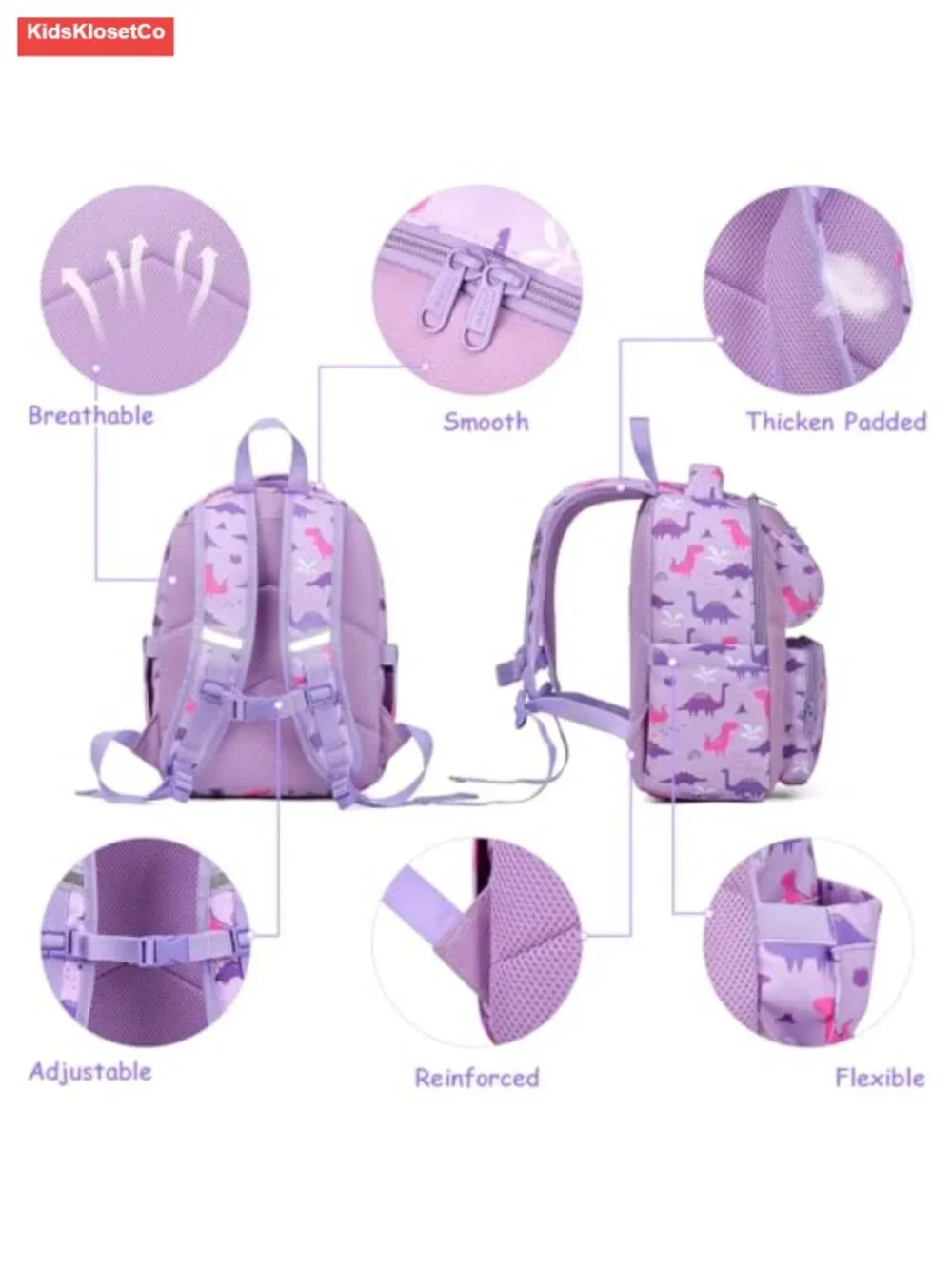 Toddler Backpack for Girls - Cute Kids Daypack 7L Small Bookbag School Travel